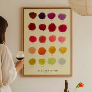 Affiche "La robe des vins"