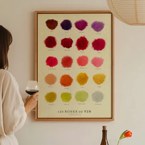 Affiche "La robe des vins"