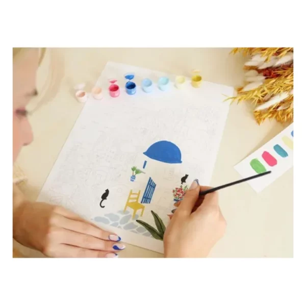 Coffret peinture au numéro - Santorini – Image 3