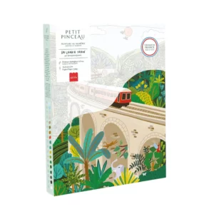 Coffret peinture sur le train du Sri Lanka