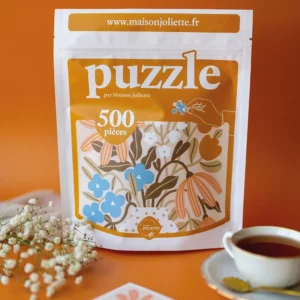 Puzzle 500 pièces Myosotis et Capucine