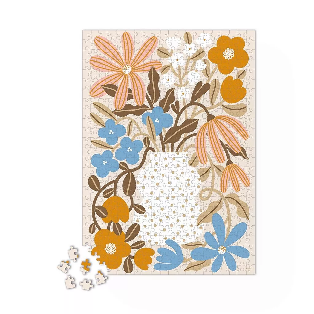 Puzzle 500 pièces Myosotis et Capucine – Image 2