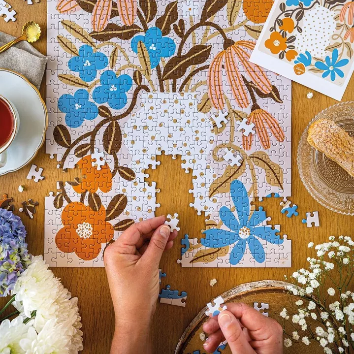 Puzzle 500 pièces Myosotis et Capucine – Image 3