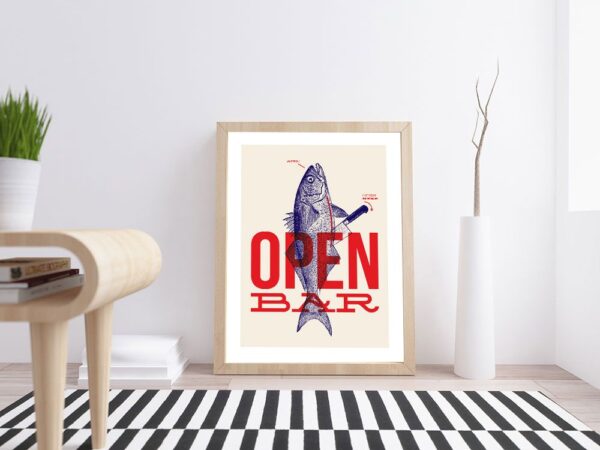 Affiche Open Bar A3 – Image 2