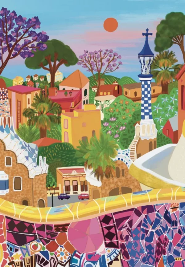 Puzzle 1000 pièces Parc Guell – Image 2