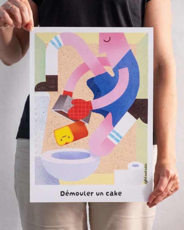 Affiche A3 démouler un cake – Image 2