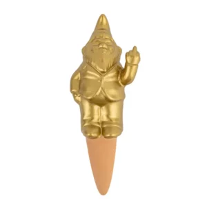 Gnome irrigateur de plante - doré