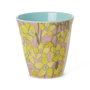 Gobelet mélamine imprimé "daffodils" - medium