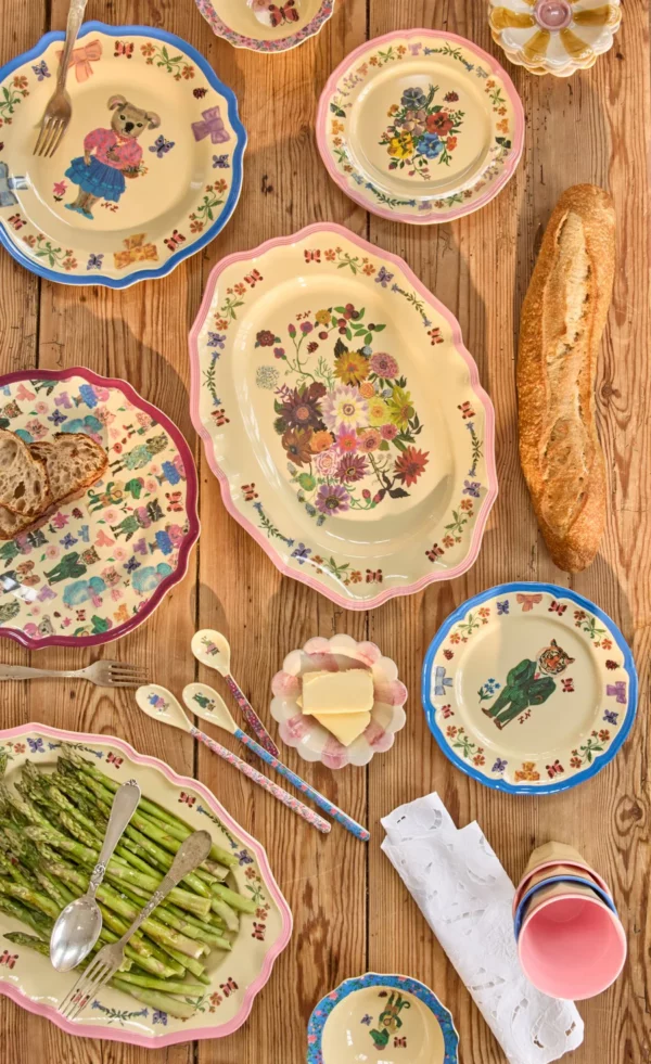 Plateau de service Vintage Rose – Image 2