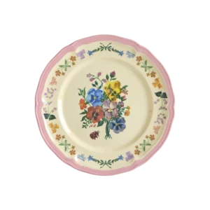 Petite assiette plate vintage imprimé Nathalie Lété