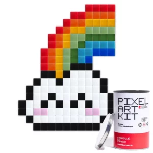 Kit pixel art Rainbow cloud