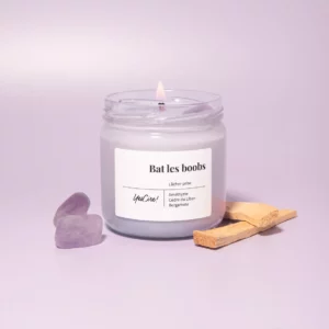 Bat les boobs -  Bougie améthyste "lâcher-prise"