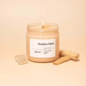 Positive bitch - Bougie citrine chauffée "bonne humeur"