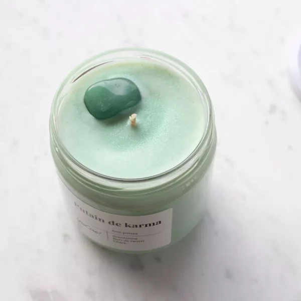 Putain de karma - Bougie aventurine "anti-poisse" – Image 2
