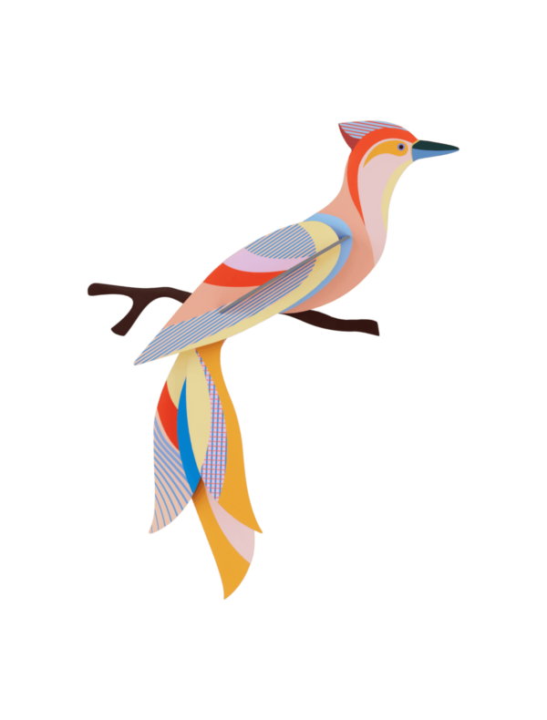 Décoartion murale 3D oiseau du paradis Sabah - Studio Roof – Image 2