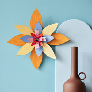Décoration murale 3D Fleur "sorbet à l'abricot" - Studio Roof