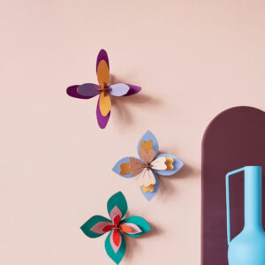 Décoration murale 3D Set de 3 fleurs "Cocktail à la lavande" - Studio Roof