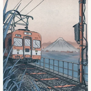 Affiche "Premier train pour Tochigi" 30x40cm