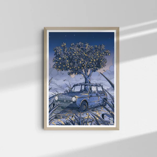 Affiche "sacrée batterie" 30x40cm
