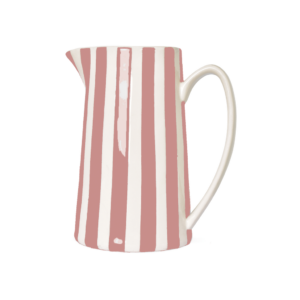 pichet rayures roses