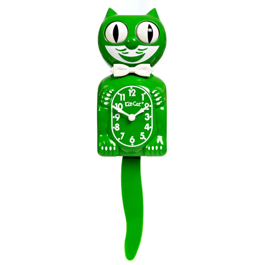 horloge-kit-cat-clock-verte