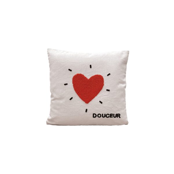 Coussin décoratif coeur "douceur"