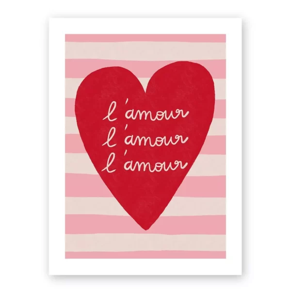 Affiche "l'amour" A4
