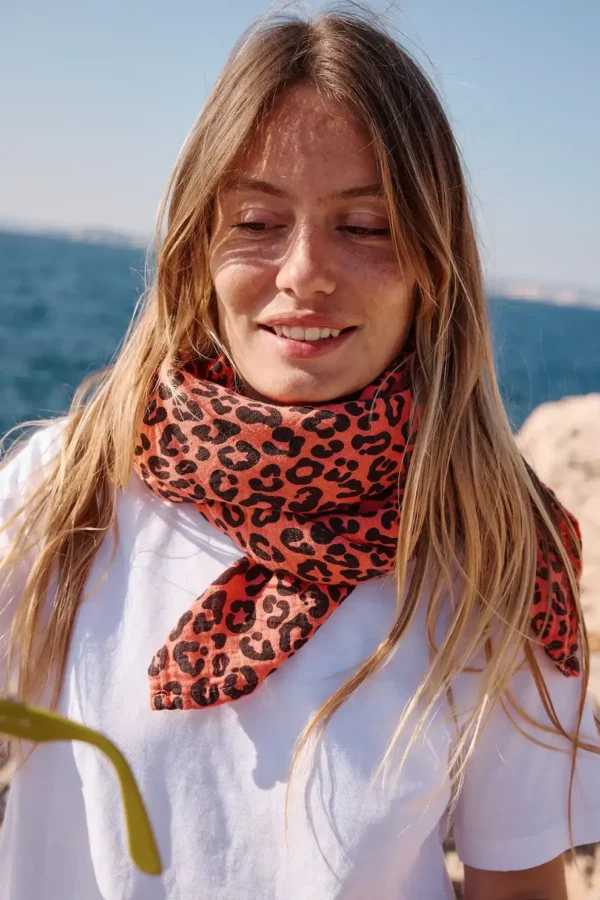 Foulard Bianca graou corail – Image 2