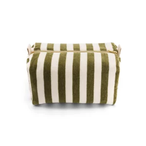 Trousse de toilette vic éponge rayé kaki