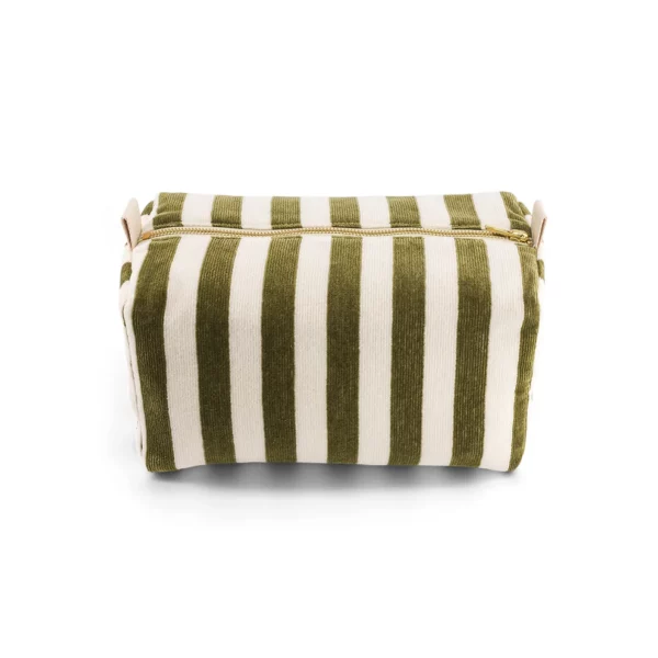 Trousse de toilette vic éponge rayé kaki