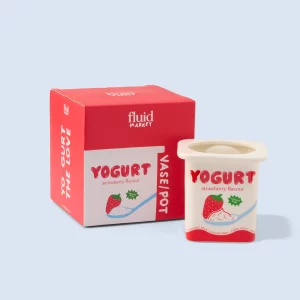 Vase Pot Yaourt à la fraise
