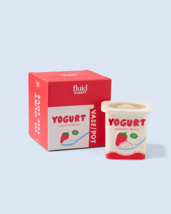 Vase Pot Yaourt à la fraise