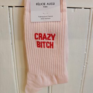 Chaussettes "crazy bitch"