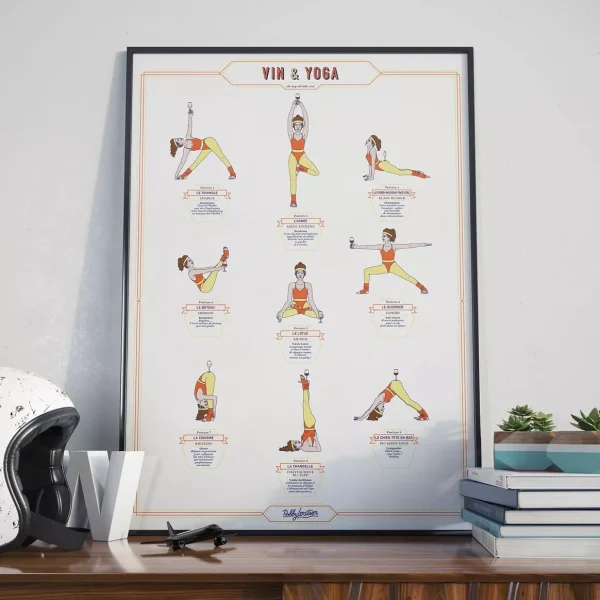 Affiche Madame Vin & Yoga