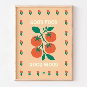 Affiche "Good food, Good mood" – 30 x 40 cm