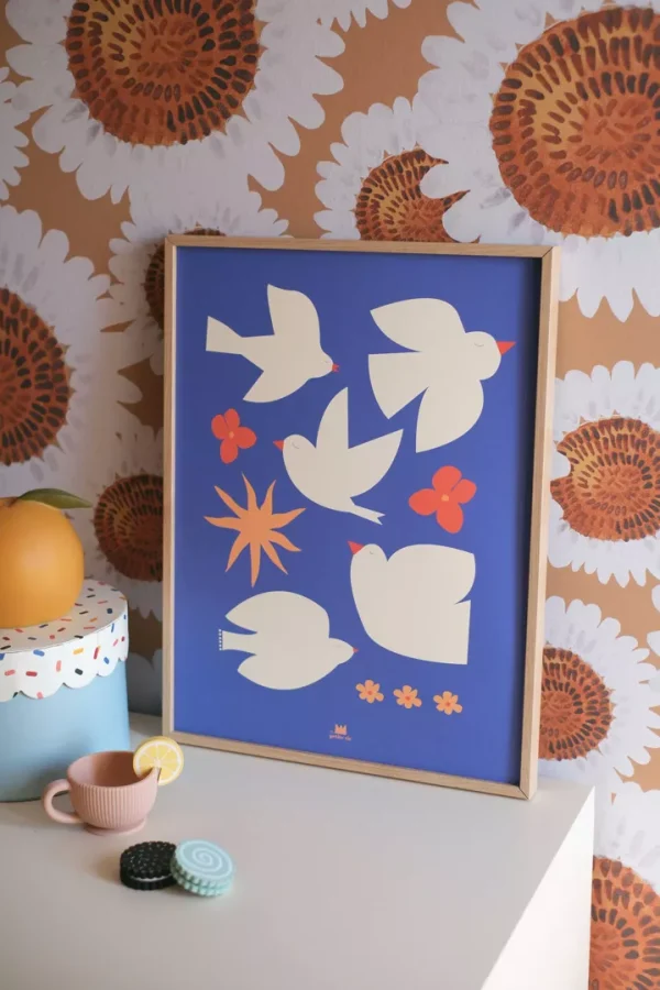 Affiche "les oiseaux" 30 x 40 cm – Image 2