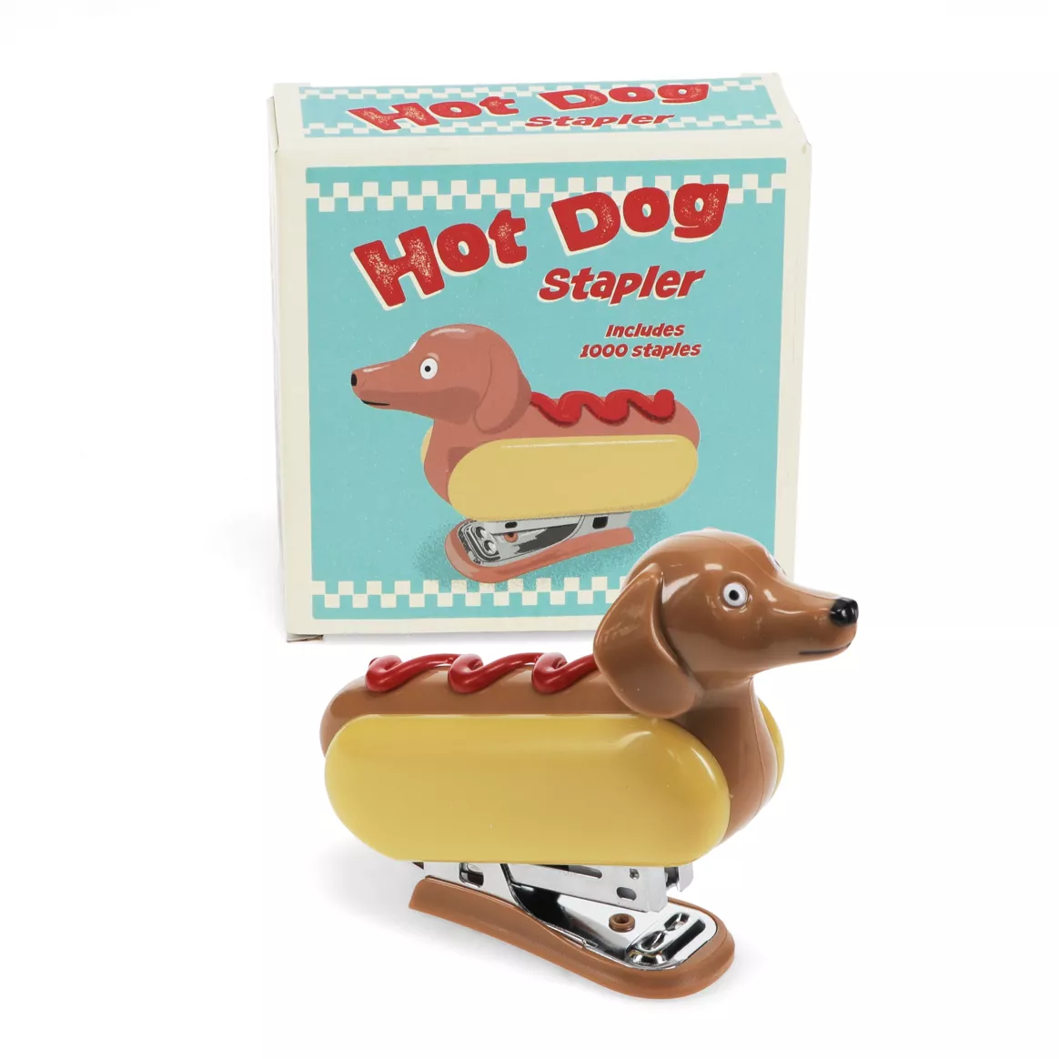Mini-agrafeuse avec 1000 agrafes Hot-dog