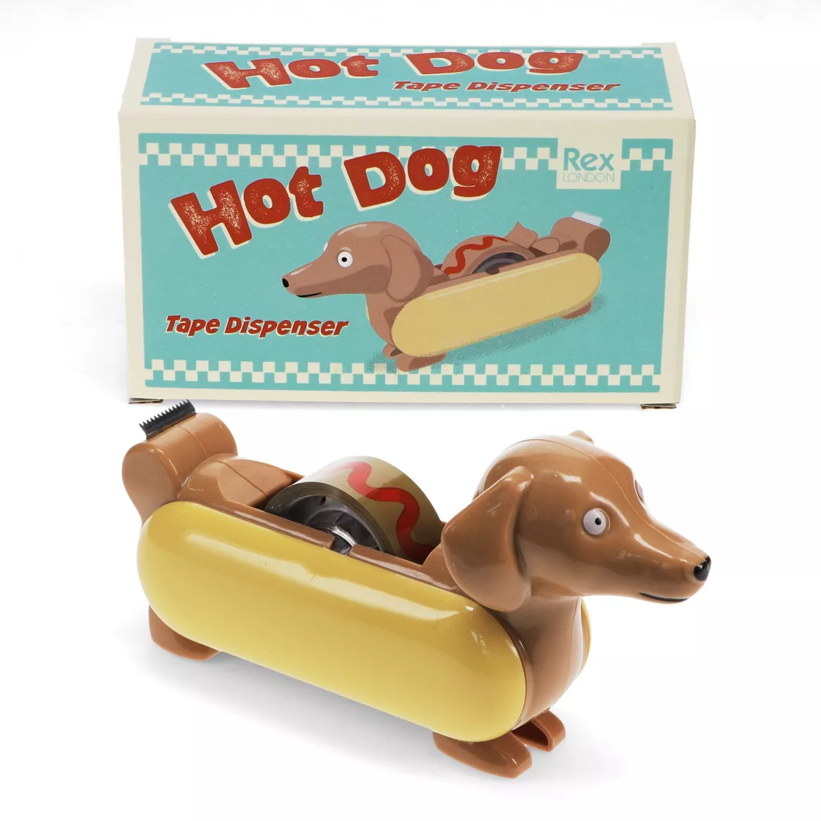 Dévidoir de ruban adhésif avec rouleau de ruban adhésif Hot Dog