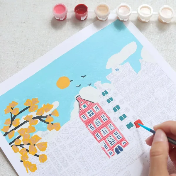 Coffret peinture au numéro Amsterdam par Nidhi Kachhadiya – Image 3