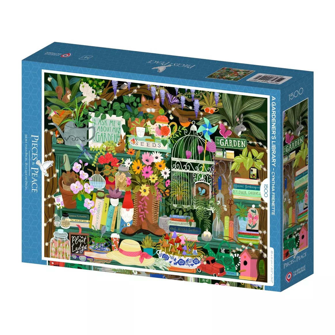Puzzle 1500 pièces – La bibliothèque du jardinier