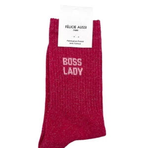 Chaussettes "Boss Lady" à paillettes