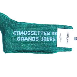 Chaussettes "des grands jours" à paillettes