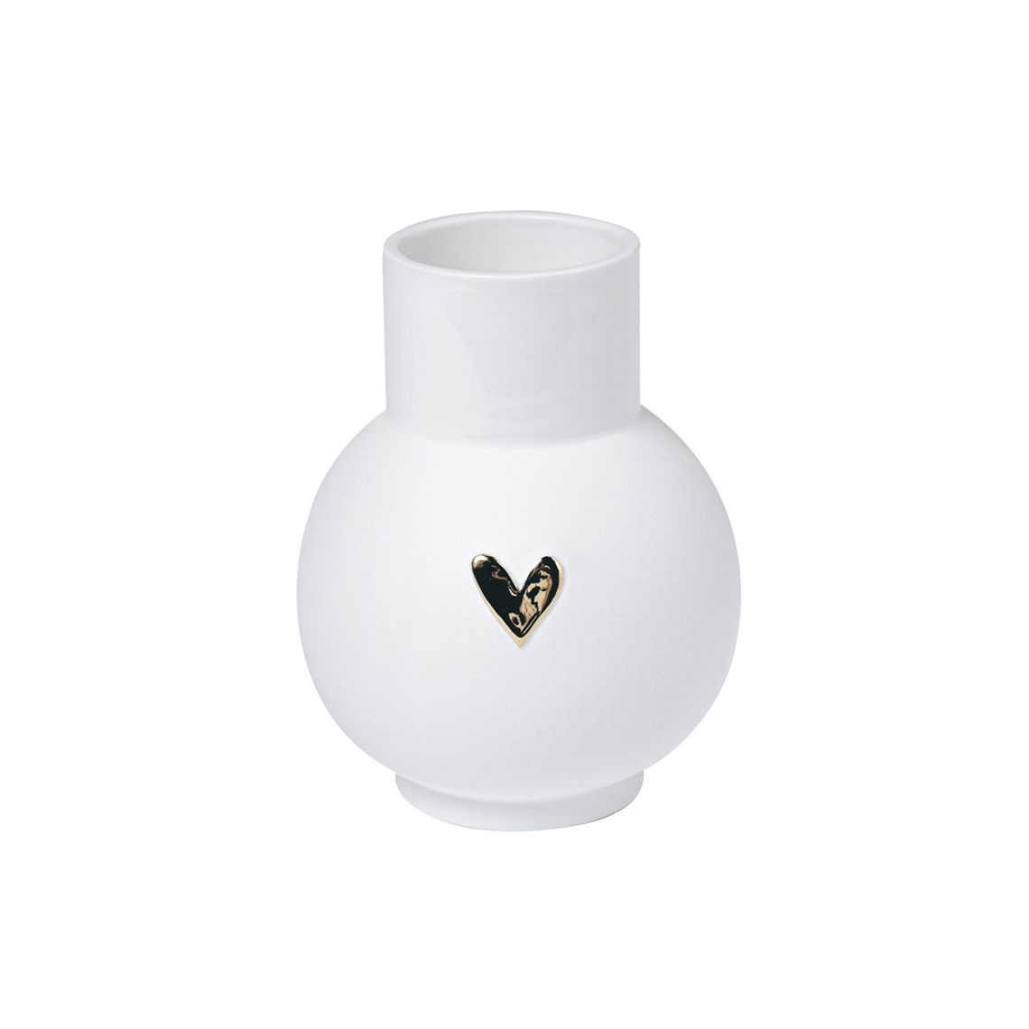 Vase boule "cœur doré" Lovely
