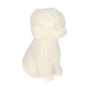 vase-chien-bichon-blanc-en-ceramique