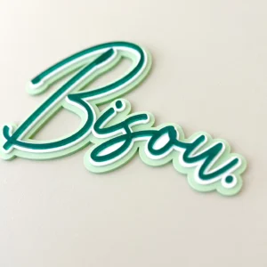 enseigne-murale-bisou-vert-plexiglas