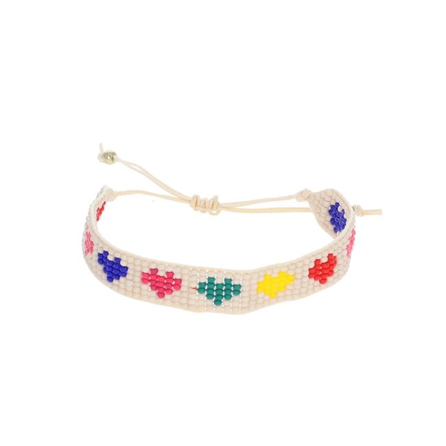 bracelet-perles-tissees-coeurs-multicolores